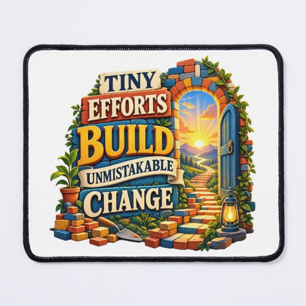 Item preview, Tiny Efforts Build Unmistakable Change designed and sold by Mosslume Studio.