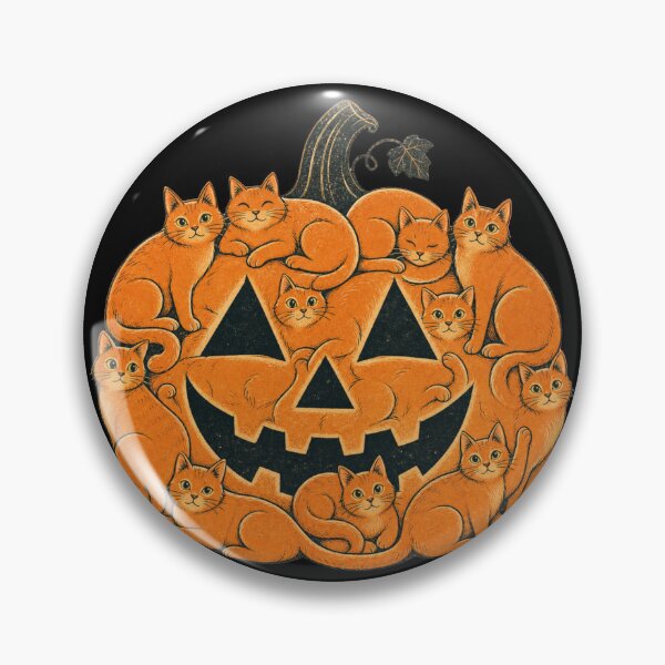 Item preview, Halloween Pumpkin Cat Jack-O’-Lantern designed and sold by Nacho Average Designs.