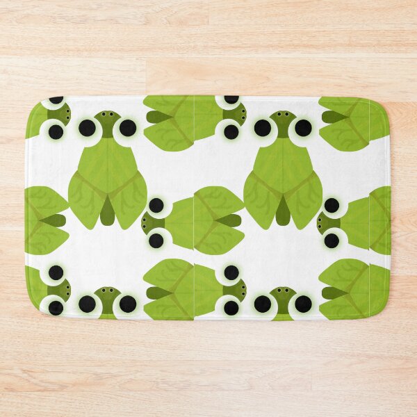 Item preview, Green Leaf Bug Big Eyes Pattern  designed and sold by MigWhimsy.