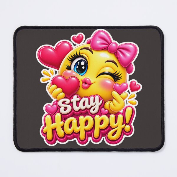 Item preview, Say Happy Cute Positive Quote designed and sold by MR4me.