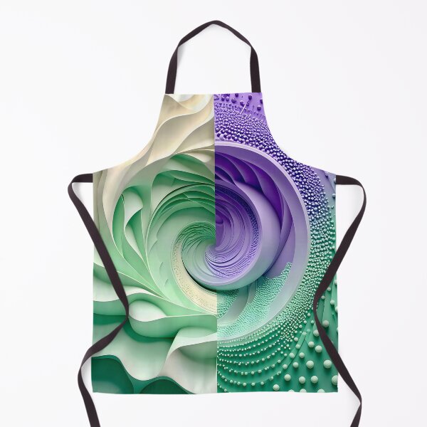 Item preview, Mint Green and Violet Geometric Spiral designed and sold by Vicky Brago-Mitchell®.