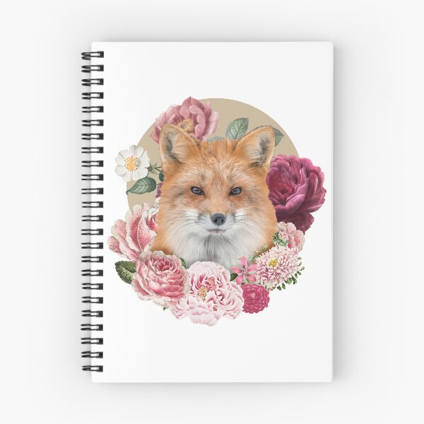Item preview, Vintage Floral Red Fox Cottagecore Botanical Art designed and sold by Hilal-Studio.