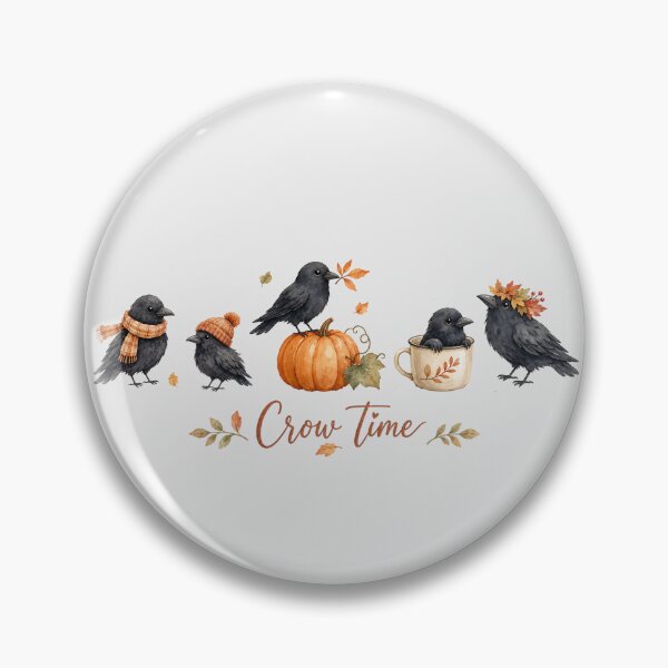 Item preview, It's Crow Time for a Spooky Season. designed and sold by Birdie and Flynn.