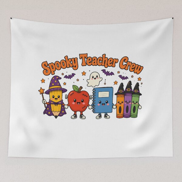 Item preview, Spooky Teacher Crew Halloween School Supply Squad designed and sold by chattsuede.