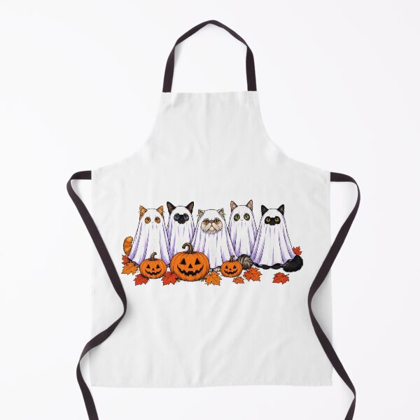 Item preview, Ghost Cat Halloween Pumpkin Spooky Autumn Squad designed and sold by chattsuede.