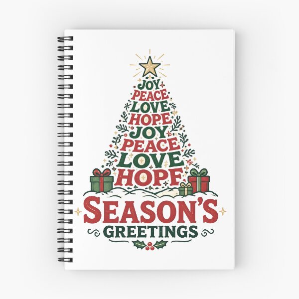 Item preview, Season's Greetings Creative Quote Shape Christmas Design designed and sold by KristenosNehk.