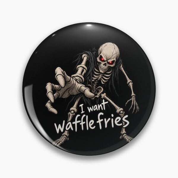 Item preview, I Want Waffle Fries Skeleton designed and sold by MonkiFlipp.
