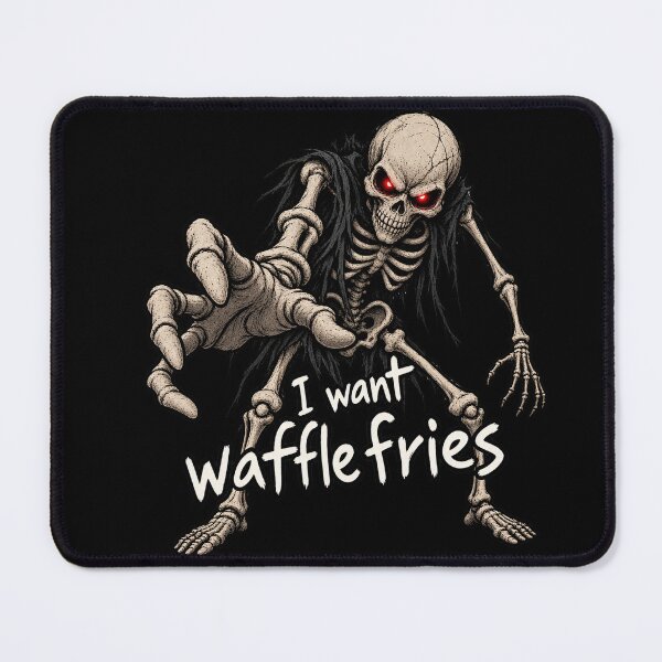 Item preview, I Want Waffle Fries Skeleton designed and sold by MonkiFlipp.