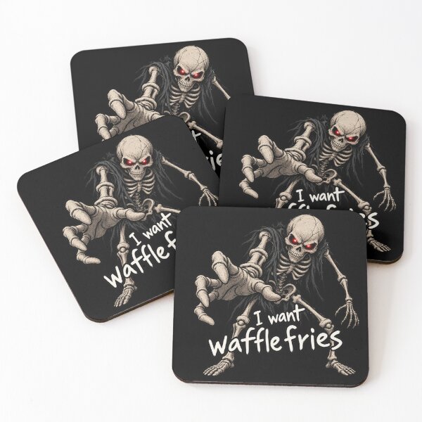 Item preview, I Want Waffle Fries Skeleton designed and sold by MonkiFlipp.
