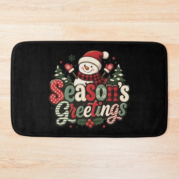 Item preview, Season's Greetings Mixed Pattern Typography Christmas Design designed and sold by KristenosNehk.