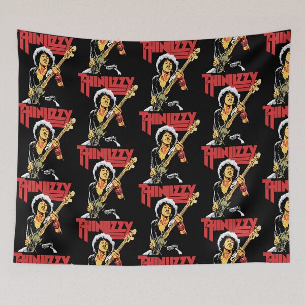 Item preview, Thin Lizzy Phil Lynott Playing Bass Classic Rock designed and sold by RobynPeckArt.