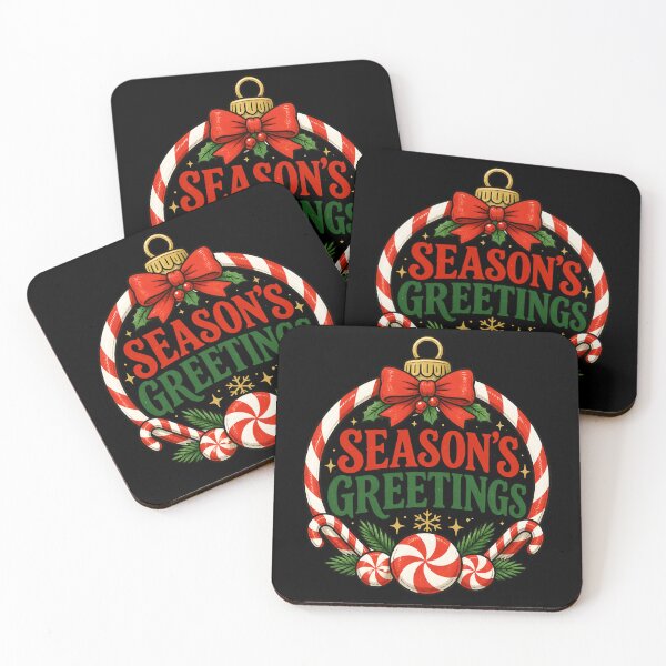Item preview, Season's Greetings Candy Cane and Peppermint Christmas Design designed and sold by KristenosNehk.