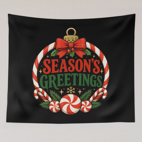 Item preview, Season's Greetings Candy Cane and Peppermint Christmas Design designed and sold by KristenosNehk.