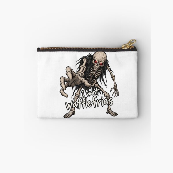 Item preview, I Want Waffle Fries Skeleton Halloween designed and sold by MonkiFlipp.