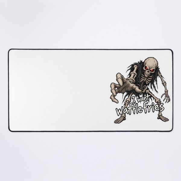 Item preview, I Want Waffle Fries Skeleton Halloween designed and sold by MonkiFlipp.