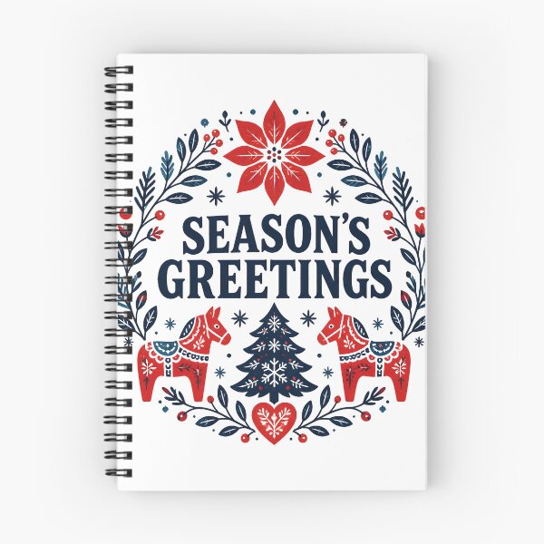 Item preview, Season's Greetings Nordic Scandinavian Christmas Design designed and sold by KristenosNehk.