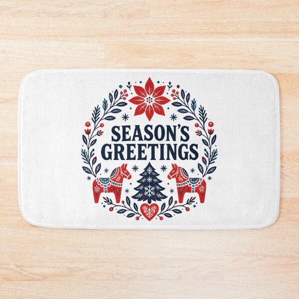 Item preview, Season's Greetings Nordic Scandinavian Christmas Design designed and sold by KristenosNehk.