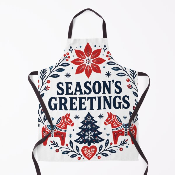 Item preview, Season's Greetings Nordic Scandinavian Christmas Design designed and sold by KristenosNehk.