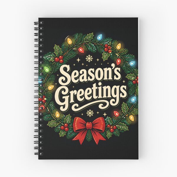 Item preview, Season's Greetings Christmas Lights Pattern Christmas Design designed and sold by KristenosNehk.
