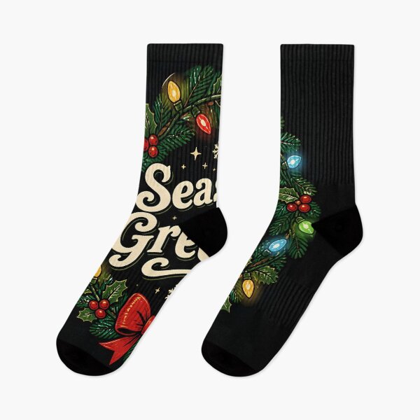 Item preview, Season's Greetings Christmas Lights Pattern Christmas Design designed and sold by KristenosNehk.