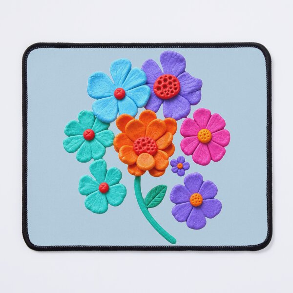 Item preview, 3D Clay Flowers Bouquet - Cute Handmade Floral Art designed and sold by PrintGo26.