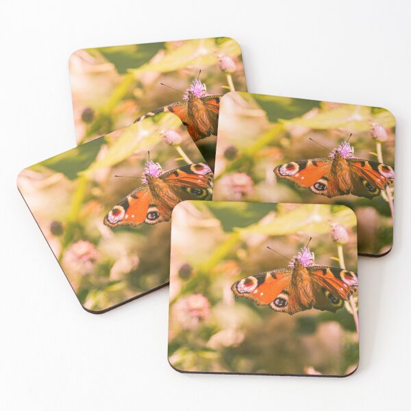 Item preview, Colorful Peacock Butterfly Resting on Wildflower designed and sold by BramKellingCA.