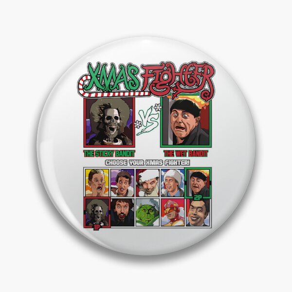 Item preview, Xmas Fighter - Sticky Bandits Vs Wet Bandits designed and sold by RobynPeckArt.