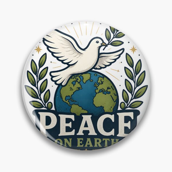 Item preview, Peace on Earth Classic Meaning Illustration Christmas Design designed and sold by OliviaHayesArt.
