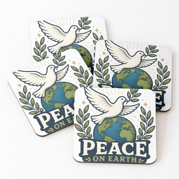 Item preview, Peace on Earth Classic Meaning Illustration Christmas Design designed and sold by OliviaHayesArt.
