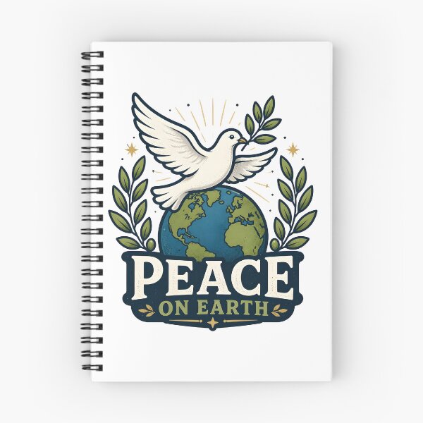 Item preview, Peace on Earth Classic Meaning Illustration Christmas Design designed and sold by OliviaHayesArt.