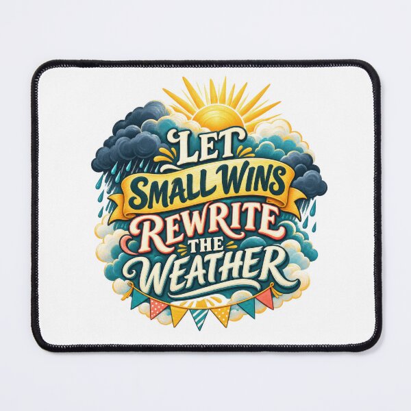 Item preview, Let Small Wins Rewrite the Weather designed and sold by Mosslume Studio.