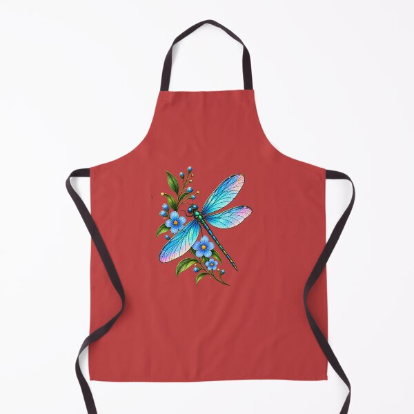 Item preview, Blue Dragonfly Floral Botanical Design designed and sold by Artbysarmina.