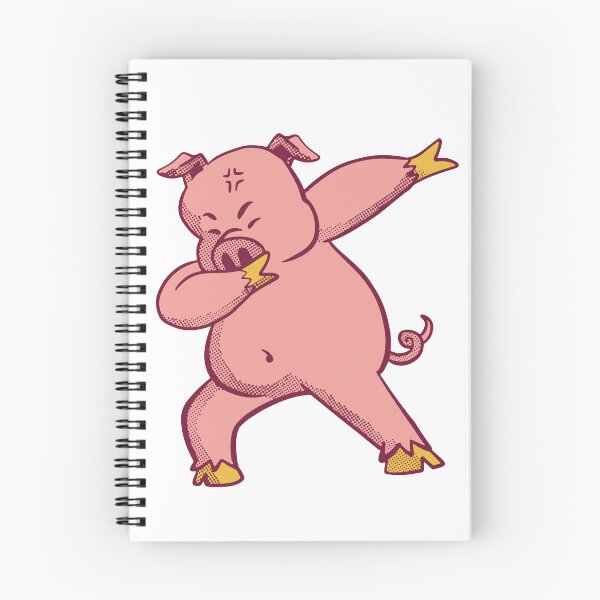 Item preview, Dabbing Pig Funny Farm Animal Retro Dance Meme designed and sold by Hilal-Studio.