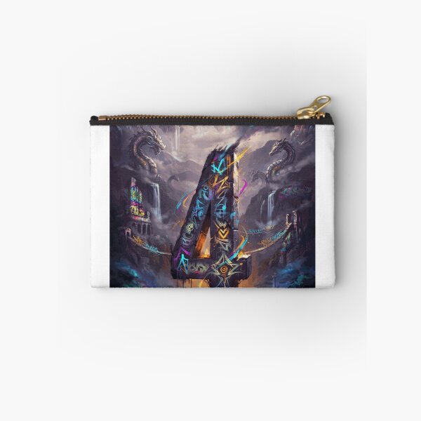 Item preview, Graffiti Fantasy Monolith with Dragons and Floating Kingdoms designed and sold by AlaricFenner.