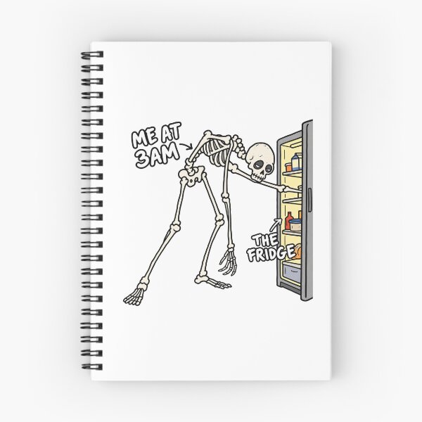 Item preview, Me At 3AM Checking The Fridge Skeleton designed and sold by MonkiFlipp.