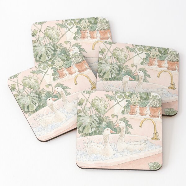 Item preview, Whimsical Watercolor Geese Bubble Bath designed and sold by Seillean Daisy Society.