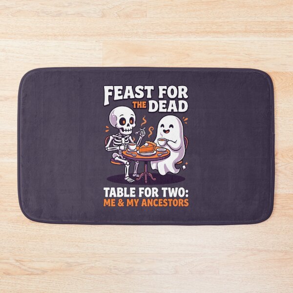 Item preview, Feast For The Dead Cute Ghost Skeleton Cafe designed and sold by SplashTastic.