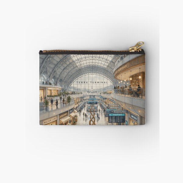 Item preview, Modern Airport Terminal Interior Architectural Illustration designed and sold by AlaricFenner.