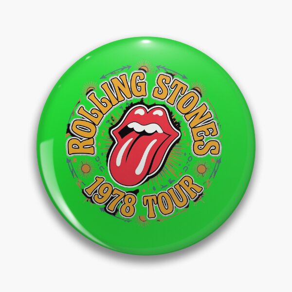 Item preview, Rolling Stones 1978 Tour Circular Badge designed and sold by TrilisaCarroll.