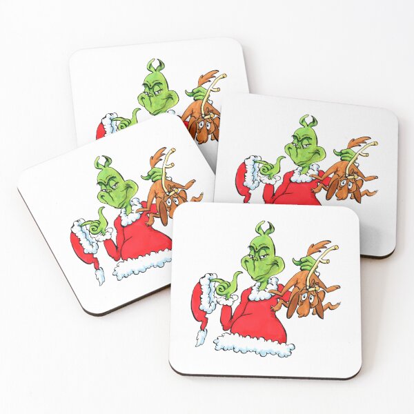 Item preview, The Grinch And Max Dog Merry Grinchmas Christmas designed and sold by RobynPeckArt.