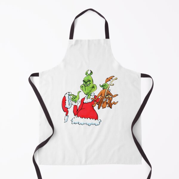 Artikelvorschau, Der Grinch und Max, der Hund, wünschen frohe Grinchmas-Weihnachten entworfen und verkauft von RobynPeckArt.