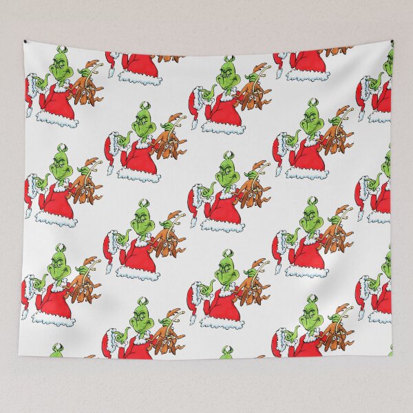 Item preview, The Grinch And Max Dog Merry Grinchmas Christmas designed and sold by RobynPeckArt.