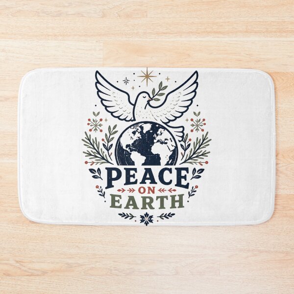 Item preview, Peace on Earth Nordic Scandinavian Christmas Design designed and sold by OliviaHayesArt.