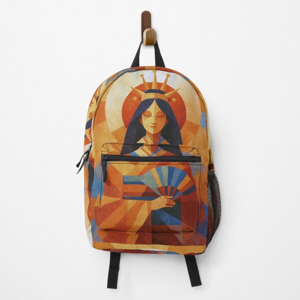Item preview, Amaterasu Geometric illustration – Japanese Sun Goddess in Golden Light designed and sold by GalleryKauffeld.