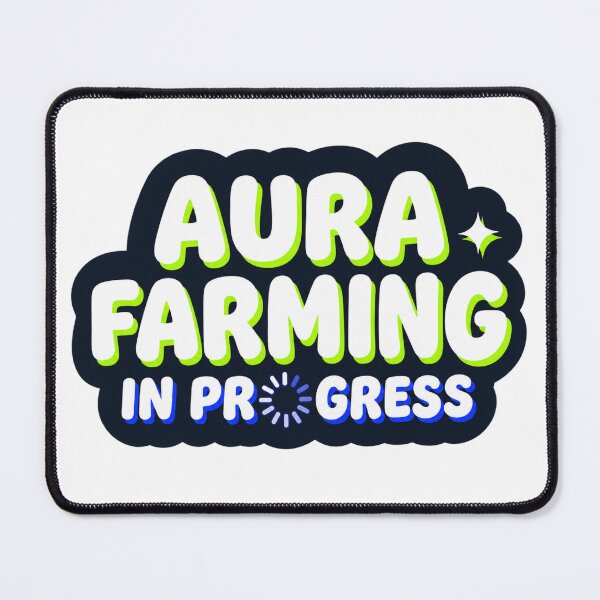 Item preview, Aura Farming in Progress - Funny Internet Meme Slang designed and sold by yodaddydesigns.