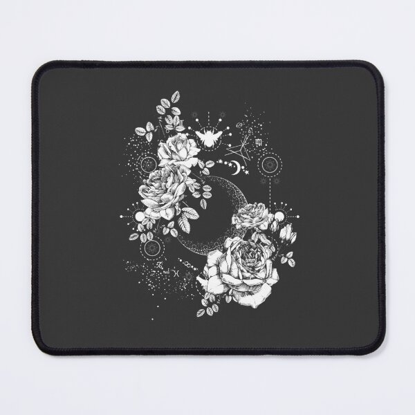 Item preview, Vintage Floral Crescent Moon Celestial Rose Graphic designed and sold by The secret storage room.