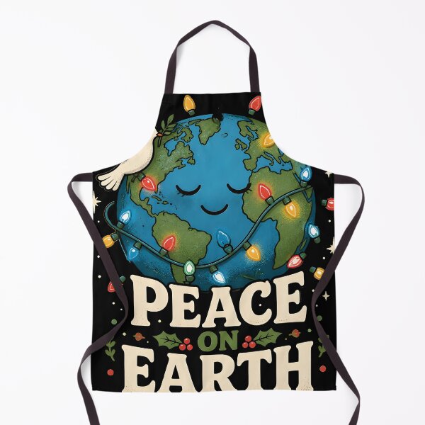 Item preview, Peace on Earth Christmas Lights Pattern Christmas Design designed and sold by OliviaHayesArt.