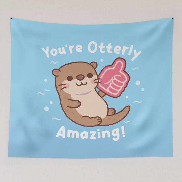 Item preview, Cute Otter Thumbs Up Foam Finger - You're Otterly Amazing designed and sold by rustydoodle.