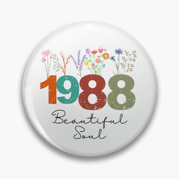 Item preview, 1988 Floral Beautiful Soul Birthday Design designed and sold by FlareCraftStudio.