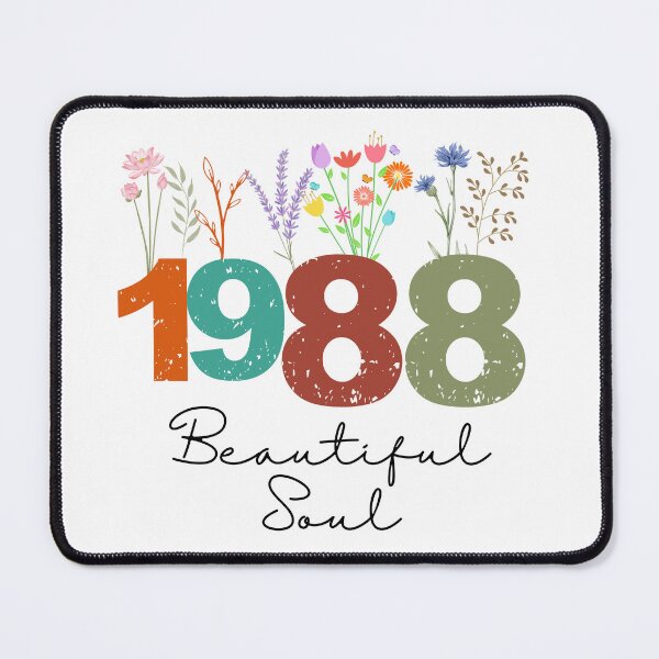 Item preview, 1988 Floral Beautiful Soul Birthday Design designed and sold by FlareCraftStudio.